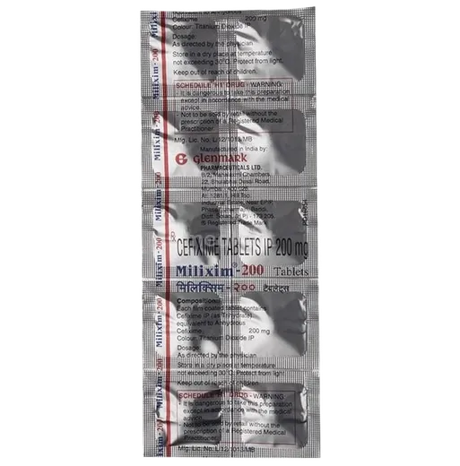 milixim 200mg tablet 10's